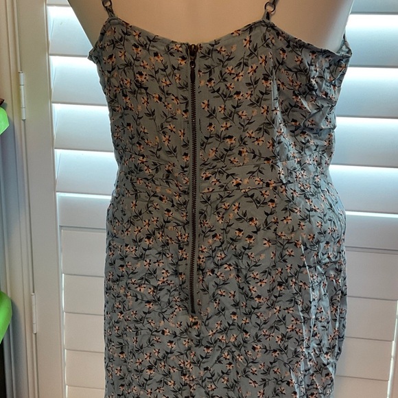 Xhilaration Blue Floral Midi Dress - Picture 6 of 11